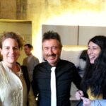 Leonardo Opali con le ricercatrici Jenny Tillotson Cambridge e Anna D'Errico Max Plank